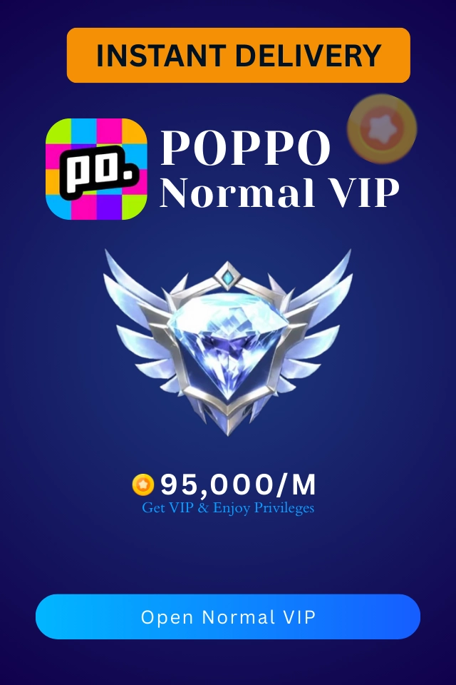 Poppo VIP Purchase 2 poppo normal vip