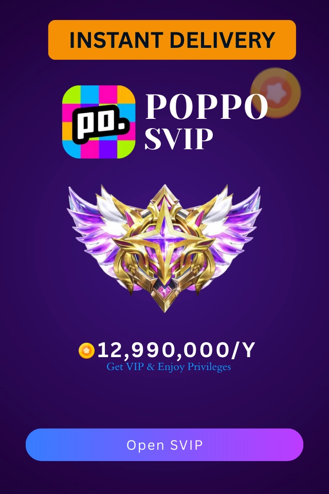 Poppo VIP Purchase 5 poppo svip